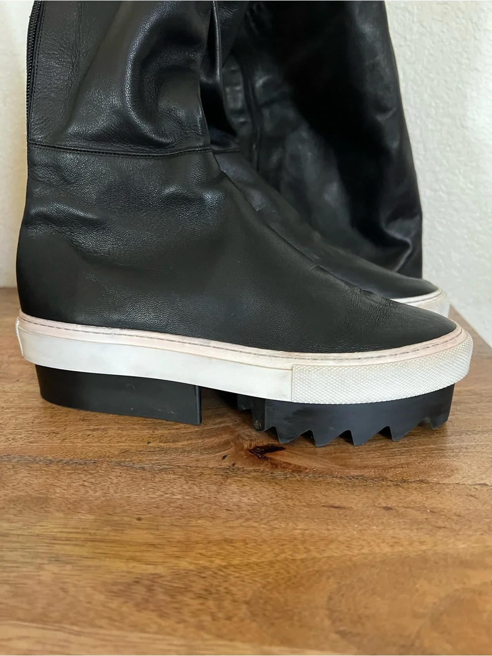 Givenchy Platform Otk Skate sneakers Long Leather Lambskin Boots Size 37.5